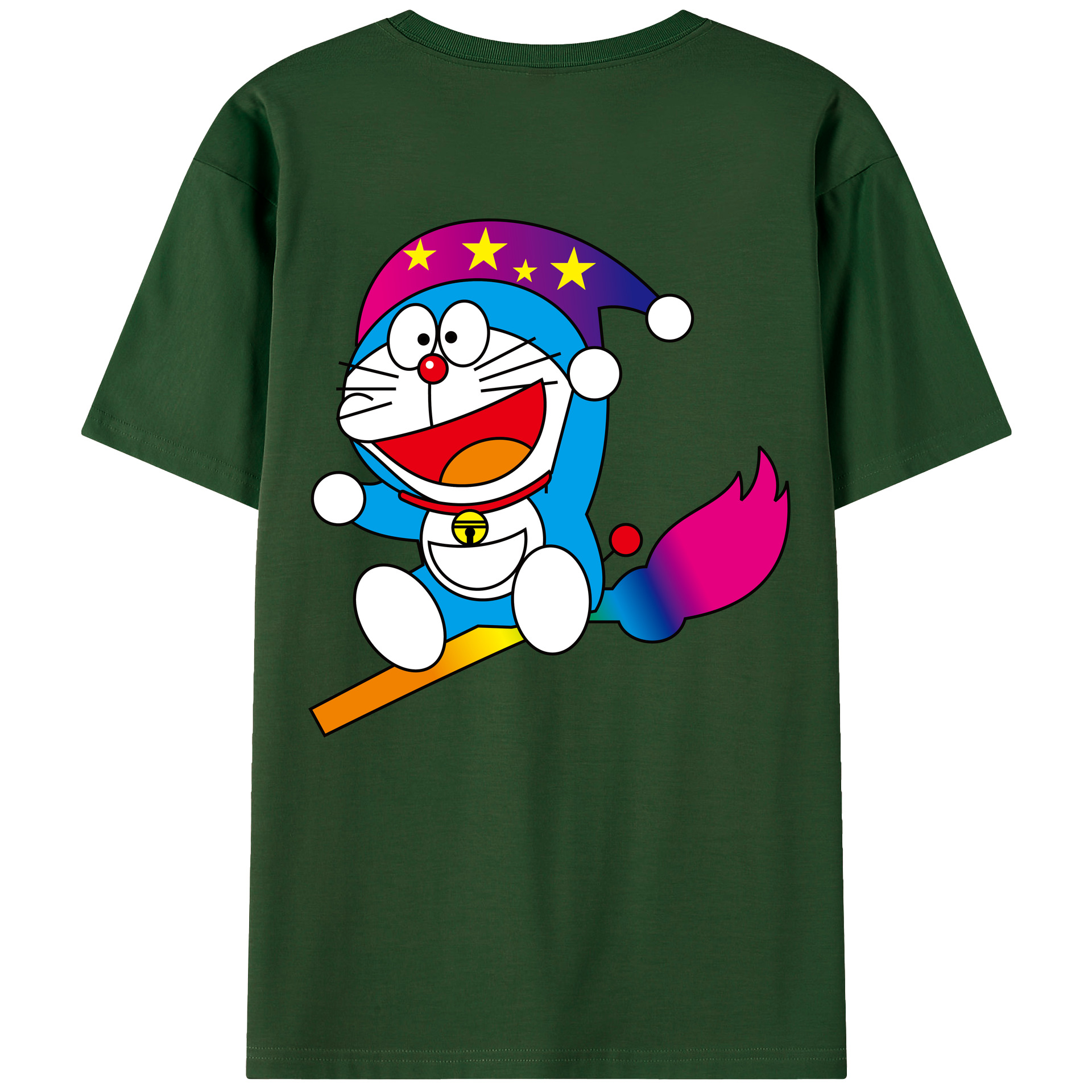 （画像用） ドラえもん Doraemon 綿100％半袖Tシャツ（背面プリント）
